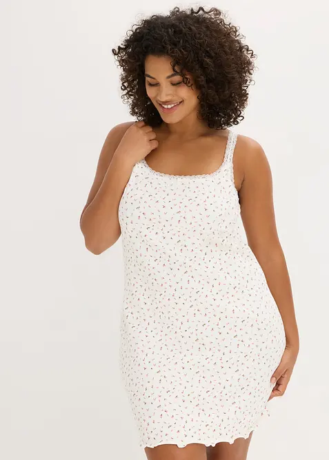 Nattkjole i ribbemateriale, bonprix