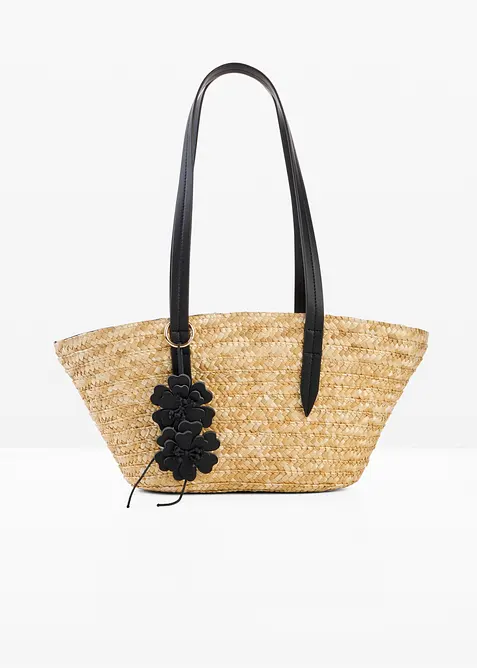 Str&aring;shopper med blomsteranheng, bonprix