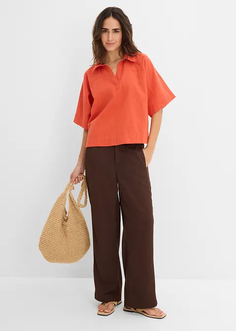 Bluse i 100% bomull, bonprix