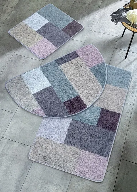 Tuftet badematte i pastellfarger, bonprix