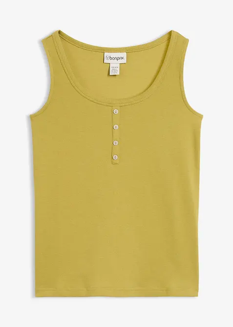 Hoftelang ribbet topp, bonprix