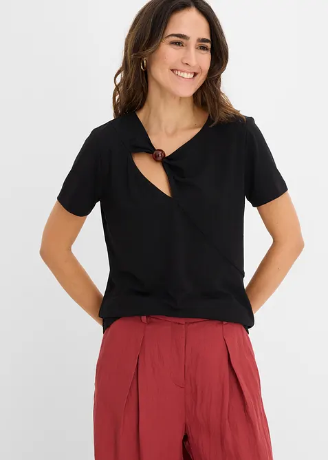 T-skjorte i viskoseblanding med pent fall, bonprix