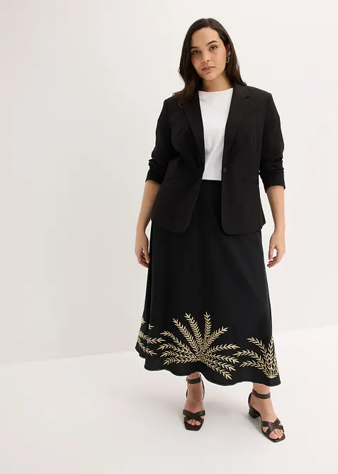 Maxiskj&oslash;rt med broderi, bonprix