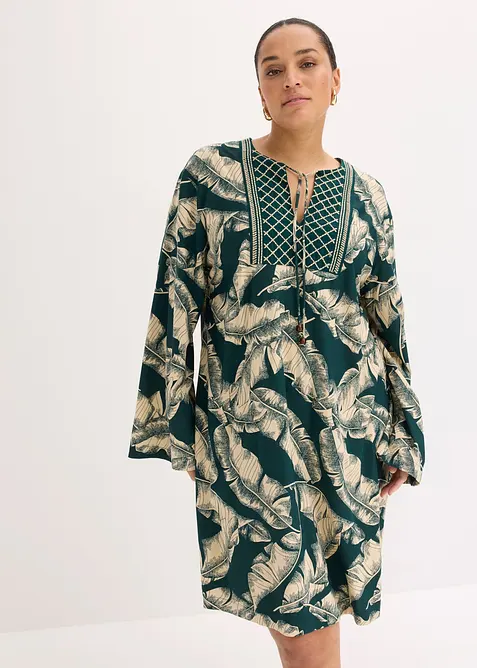 Tunikakjole i viskoseblanding med pent fall, bonprix