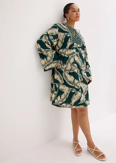 Tunikakjole i viskoseblanding med pent fall, bonprix