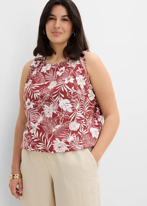 Jerseytopp i viskoseblanding, bonprix