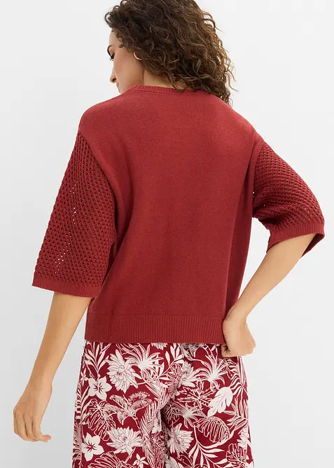 Genser i bomullsblanding, bonprix