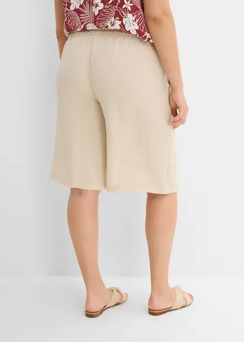 Pull on-bermudashorts i viskoseblanding, bonprix