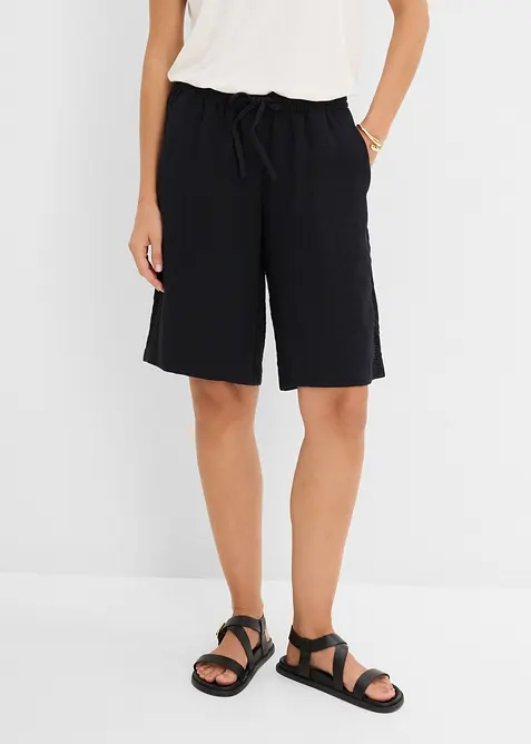 Pull on-bermudashorts i viskoseblanding, bonprix