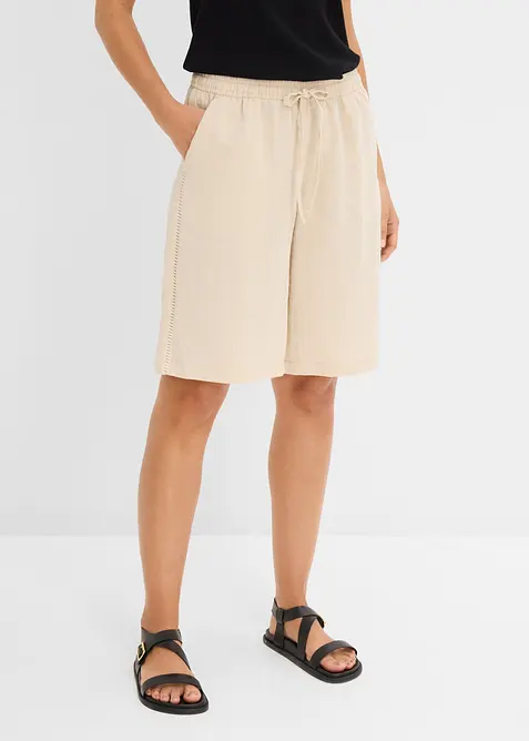 Pull on-bermudashorts i viskoseblanding, bonprix
