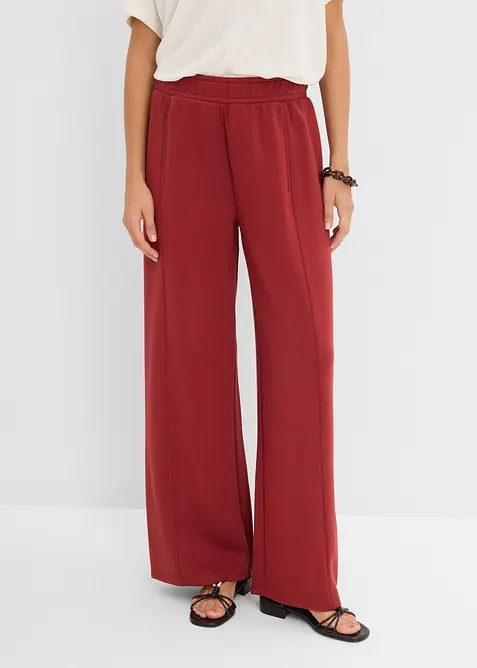 Vid bukse i scubamateriale, bonprix