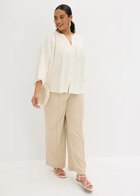 Bluse i viskoseblanding, bonprix