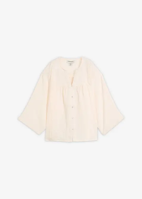 Bluse i viskoseblanding, bonprix