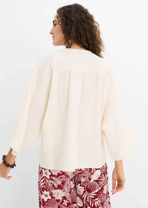 Bluse i viskoseblanding, bonprix