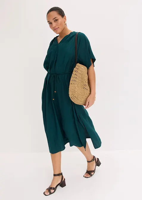 Kjole i myk viskoseblanding, bonprix