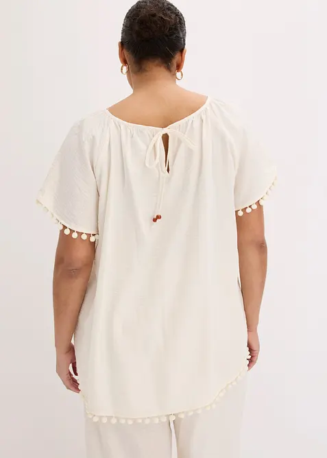 Bluse i myk viskoseblanding, bonprix