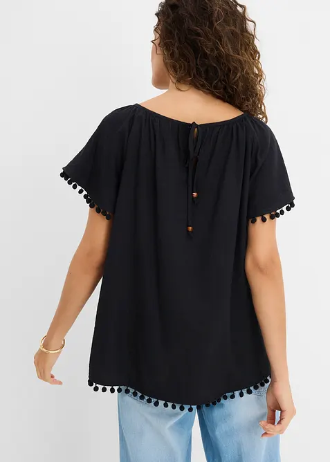 Bluse i myk viskoseblanding, bonprix