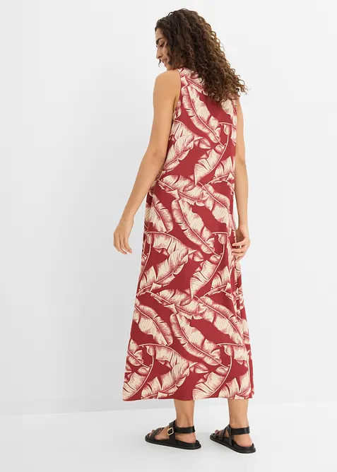 Vid kjole av viskosemiks med allover print, bonprix