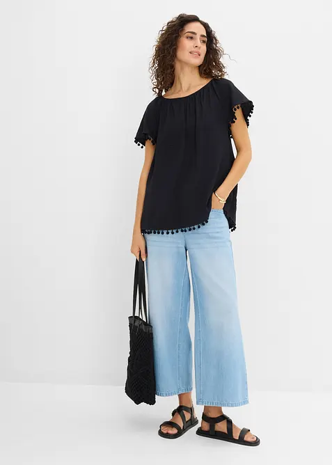 Bluse i myk viskoseblanding, bonprix