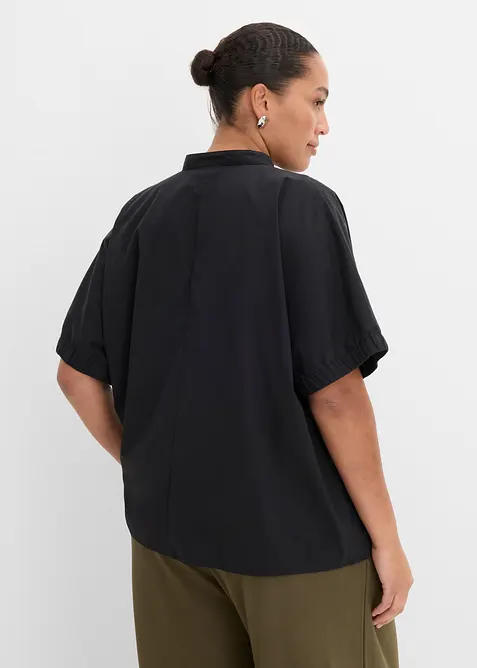 Kortermet bluse med holkeermer, bonprix