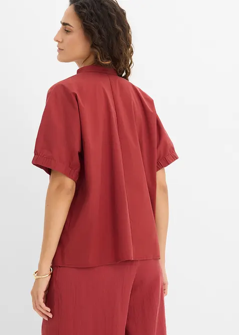 Kortermet bluse med lave skulders&oslash;mmer, bonprix