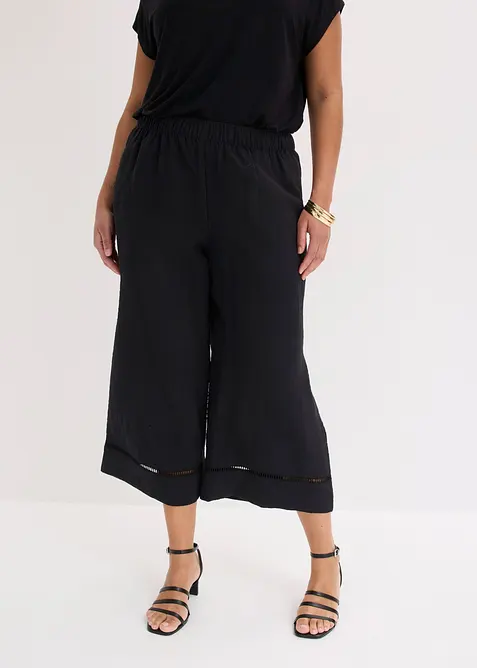 Culotte i viskoseblanding med pent fall, bonprix