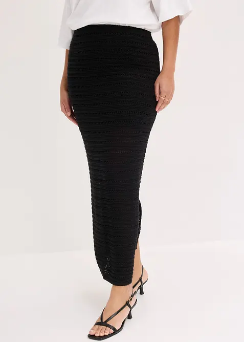 Maxiskj&oslash;rt med heklet blonde, bonprix