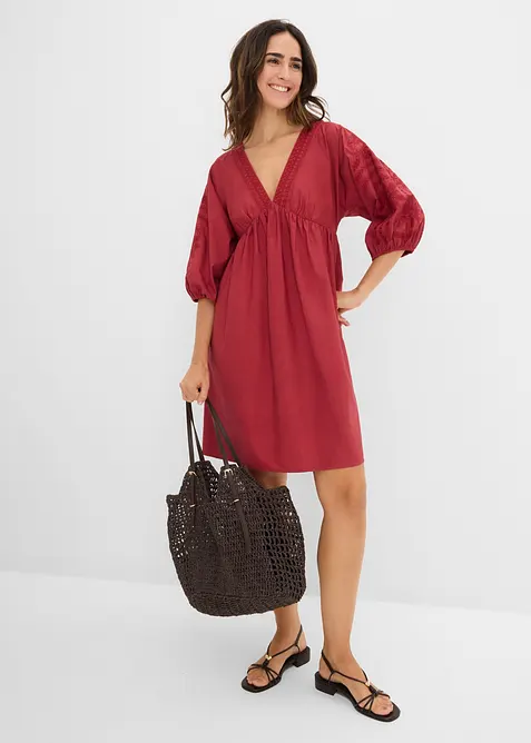 Skjortekjole i 100% bomull, bonprix