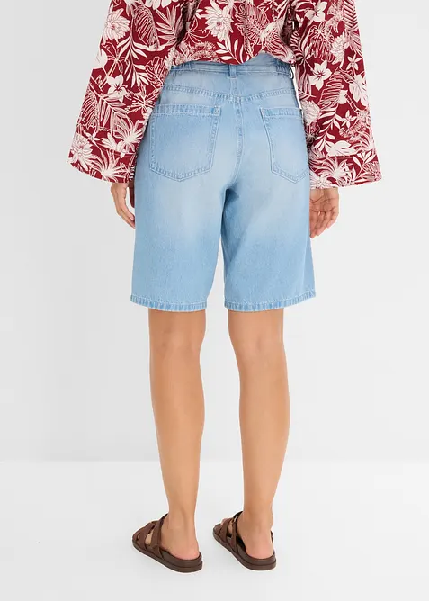 Bermudashorts i denim Mid Waist, komfortlinning, bonprix