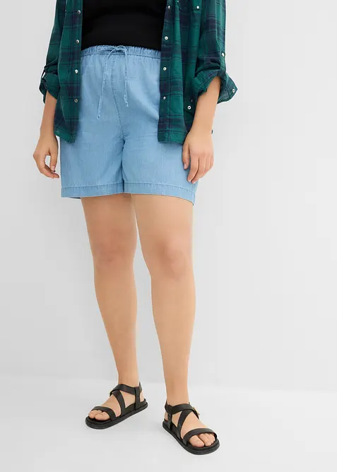 Denimshorts Mid Waist, komfortlinning, bonprix