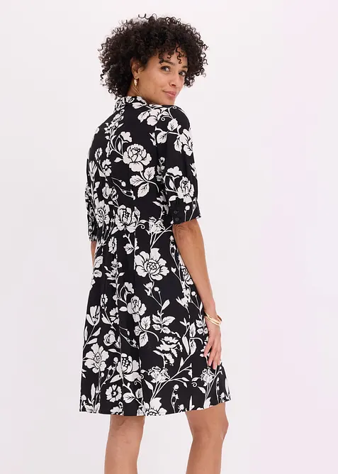 Skjortekjole i viskose med pent fall, bonprix