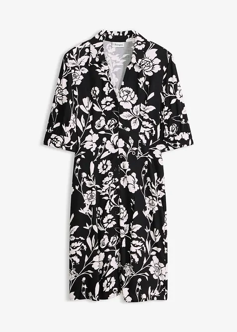 Skjortekjole i viskose med pent fall, bonprix