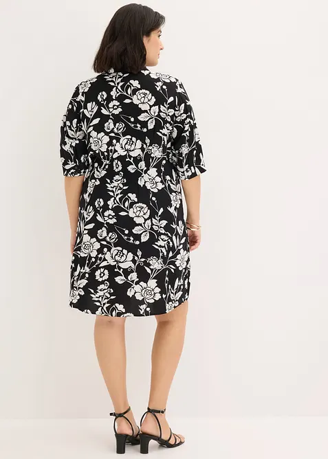 Skjortekjole i viskose med pent fall, bonprix