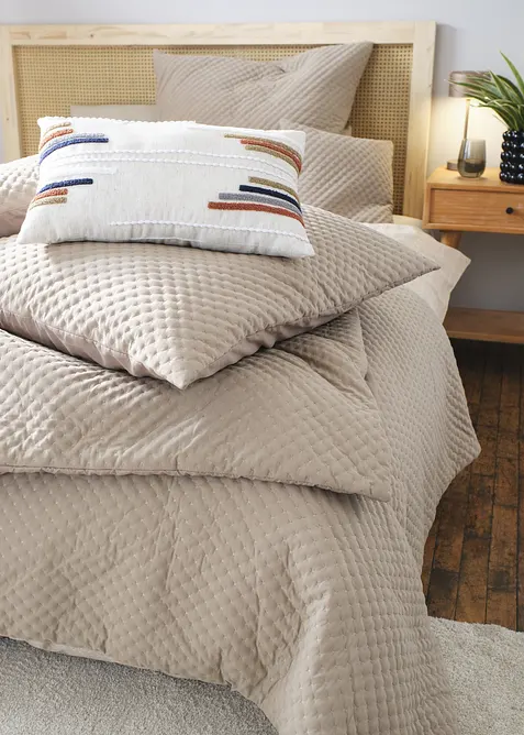 Putetrekk i lett og moderne vattert materiale (2-pack), bonprix