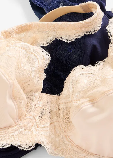 Spile-BH med nydelige blonder (2-pack), bonprix