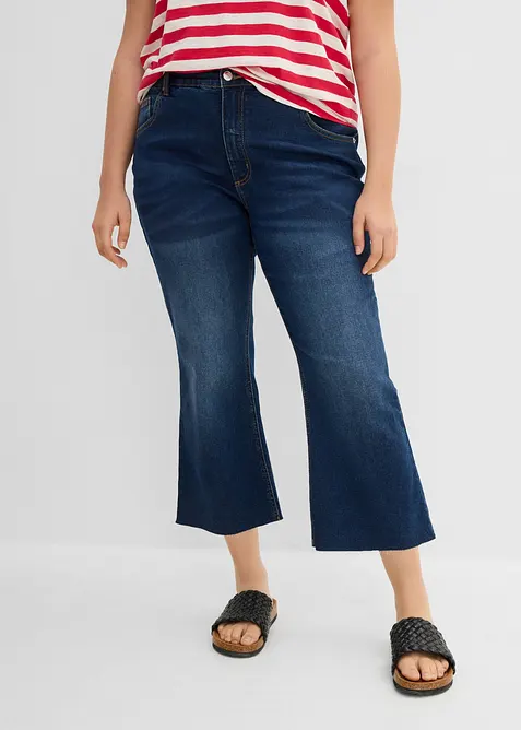 Flared jeans High Waist, cropped, bonprix