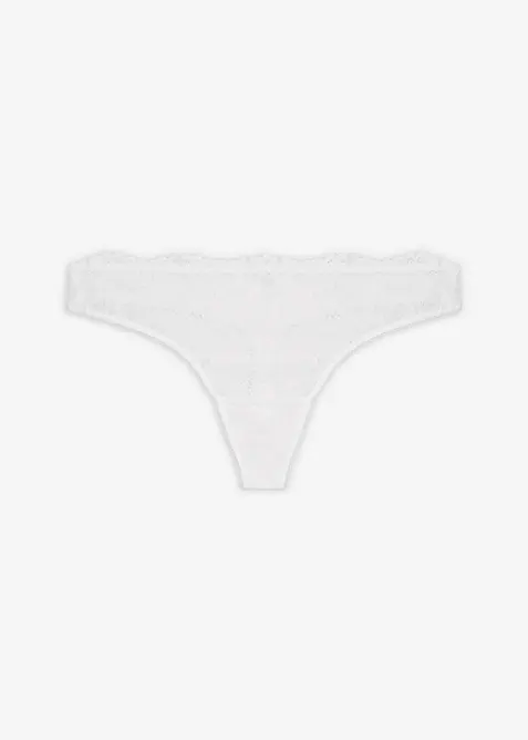 Stringtruse i nydelig blondemateriale, bonprix