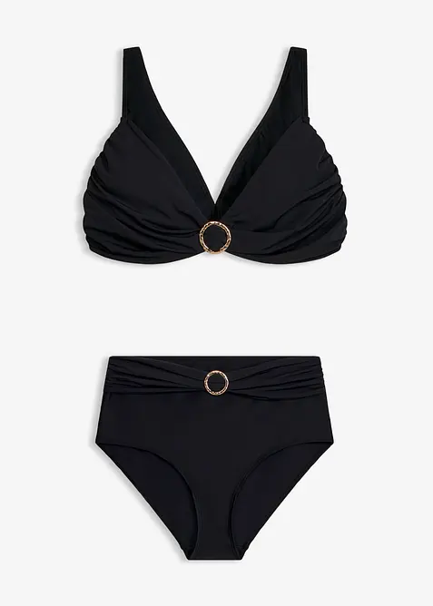 Bustier-bikini (2-delt sett) med ringdetalj, bonprix