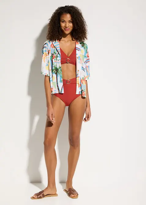 Bustier-bikini (2-delt sett) med ringdetalj, bonprix