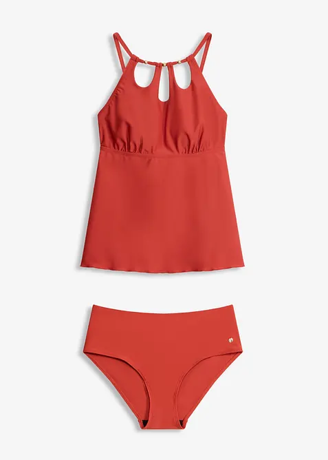 Tankini med cut-outs (2-delt sett), bonprix