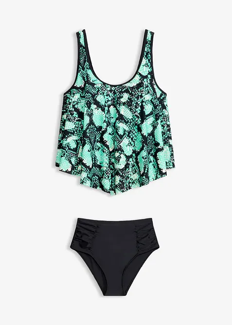 Tankini (2-delt sett) med slangem&oslash;nster, bonprix