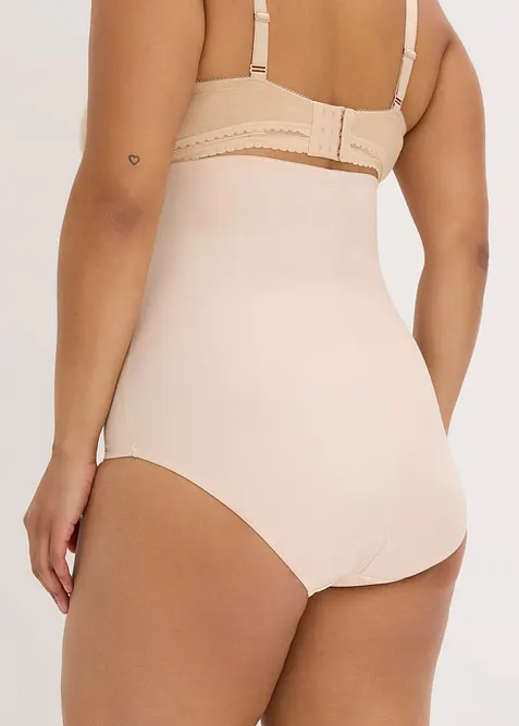 Strong shape High Waist-truse med bomull og broderi, bonprix