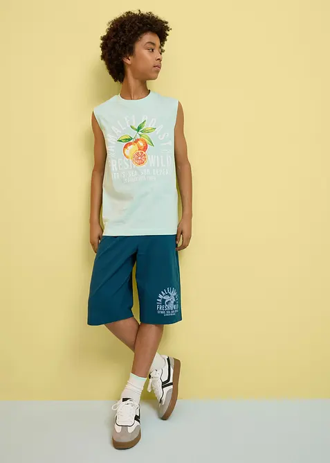 Topp og shorts av 100% &oslash;kologisk bomull (2-delt sett), bonprix