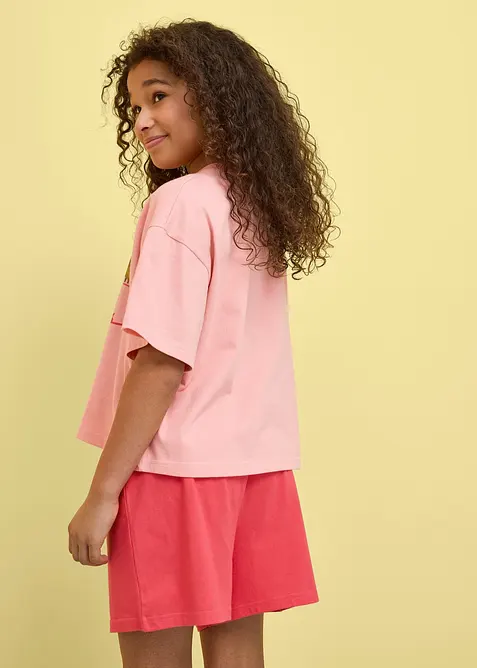 Topp og shorts i 100% &oslash;kologisk bomull (2-delt sett), bonprix