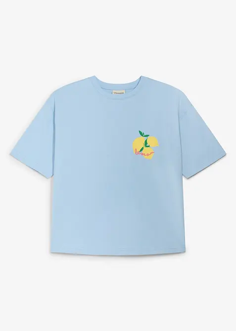 Oversized topp i 100% &oslash;kologisk bomull, bonprix