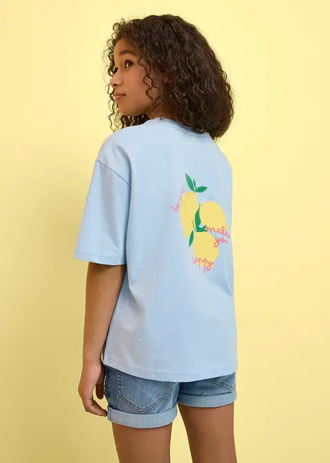Oversized topp i 100% &oslash;kologisk bomull, bonprix