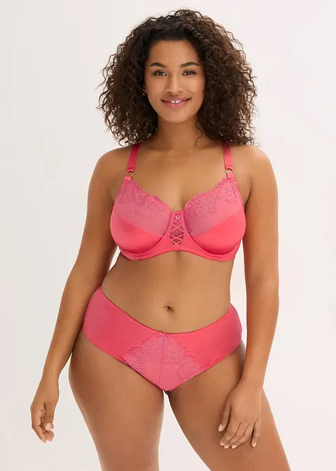 Minimizer-BH med blomstrete glitterbroderi, bonprix