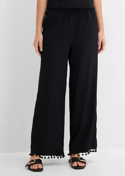 Pull on-bukse i viskoseblanding med pent fall, bonprix