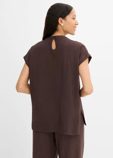 Myk musselinbluse, bonprix