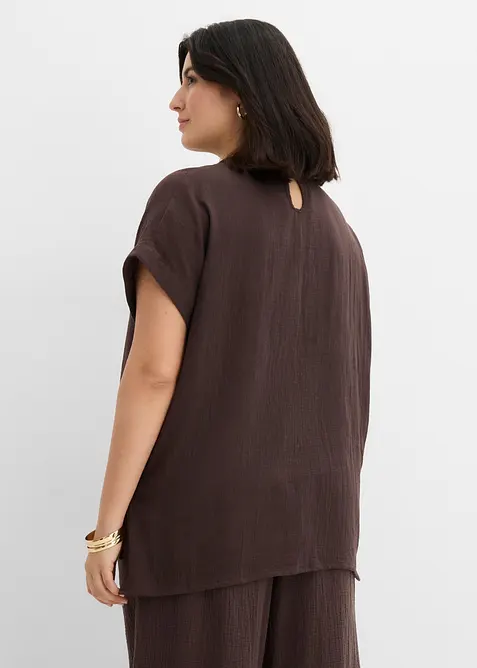 Myk musselinbluse, bonprix